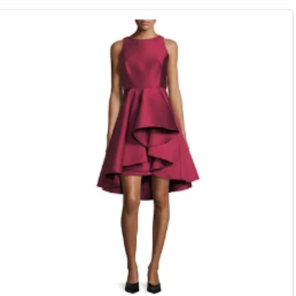 Halston Heritage Dresses & Skirts - HP NWT Halston Heritage Burgundy Sleeveless Dress